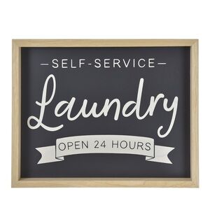 Belle Maison Black Laundry caption art box table decor